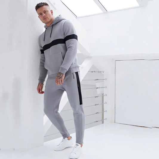 Men's Fashion Hoodie Tracksuit Set (2 Pieces)