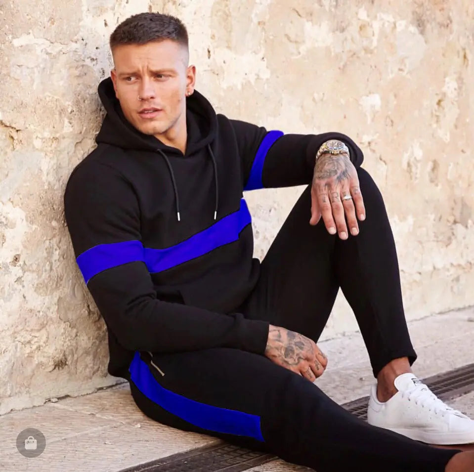 Men's Fashion Hoodie Tracksuit Set (2 Pieces)